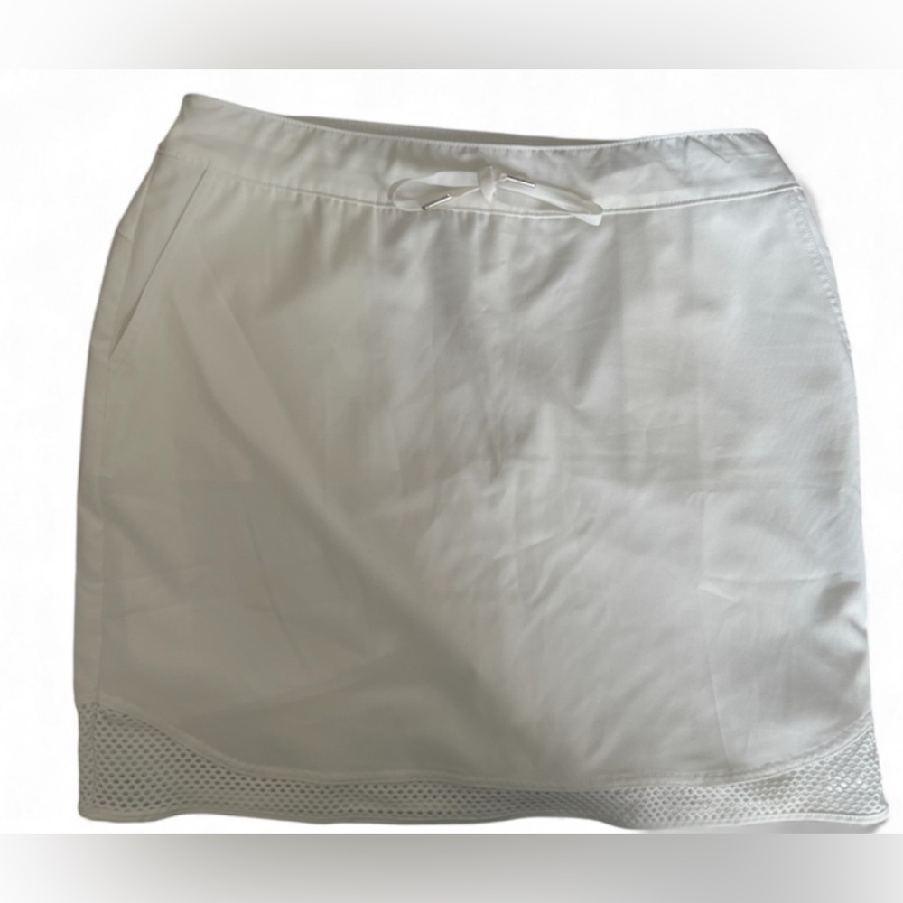 Chico's Zenergy Athletic White Skort Skirt with Pockets